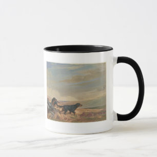 Gordon setter antique print ringer ceramic mugg