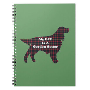 Gordon Setter BFF Anteckningsbok Med Spiral