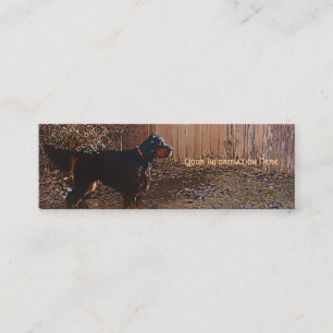 Gordon Setter Bookmark-Affärskort Mini Visitkort