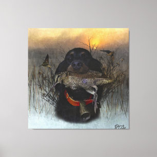 Gordon Setter Canvastryck