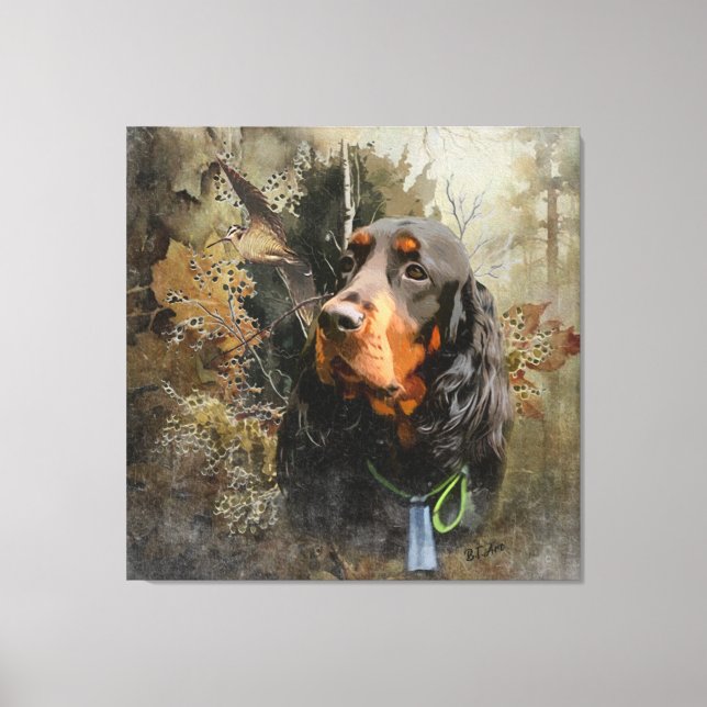 Gordon Setter Canvastryck (Framsida)
