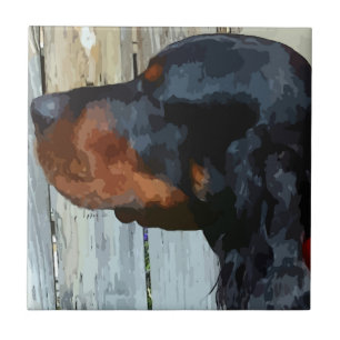 Gordon Setter Ceramic Tile Kakelplatta