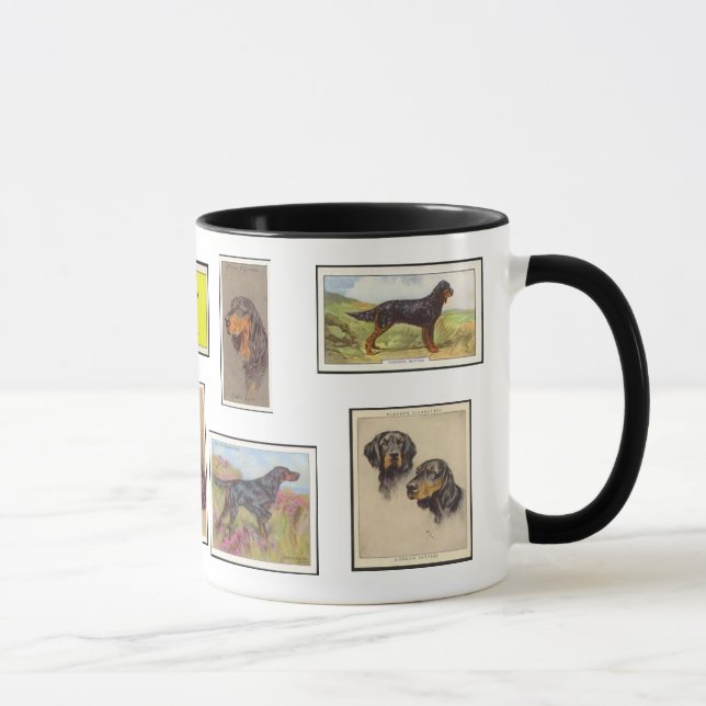Gordon Setter Cigaretkort Keramisk Mugg (Höger)