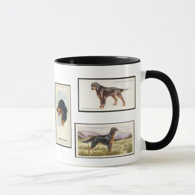 Gordon Setter Cigaretkort Keramisk Mugg (Höger)