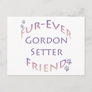 Gordon Setter Furever Vykort