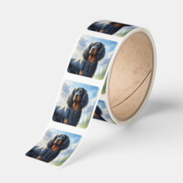 Gordon Setter Fyrkantigt Klistermärke