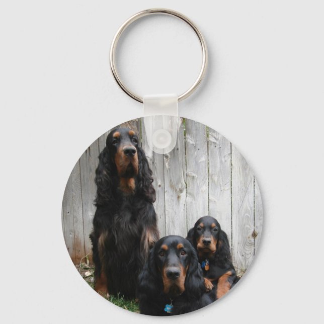 Gordon Setter Generation Keychain Nyckelring (Framsida)