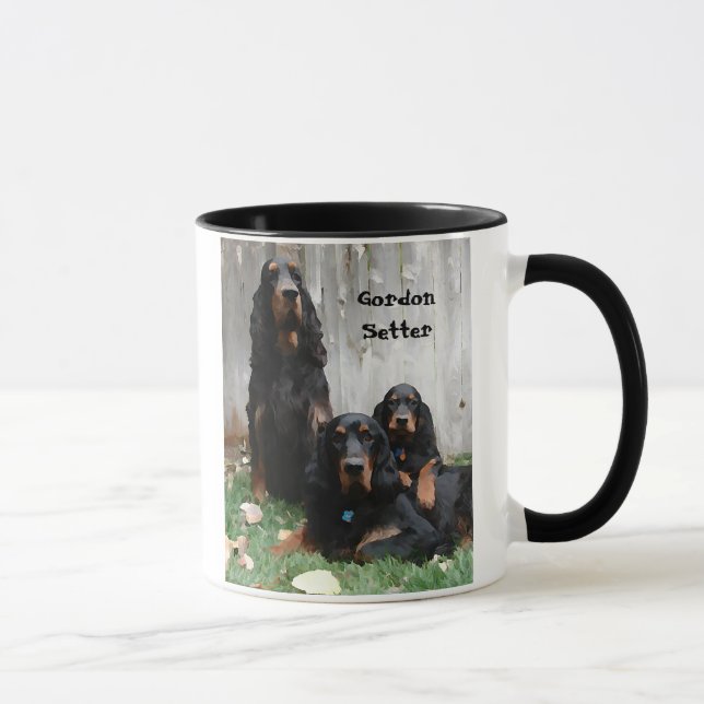 Gordon Setter Generation Painting Ceramic Mugg (Höger)