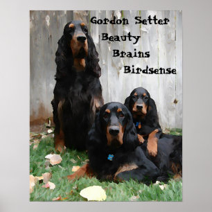 Gordon Setter Generation Painting Poster