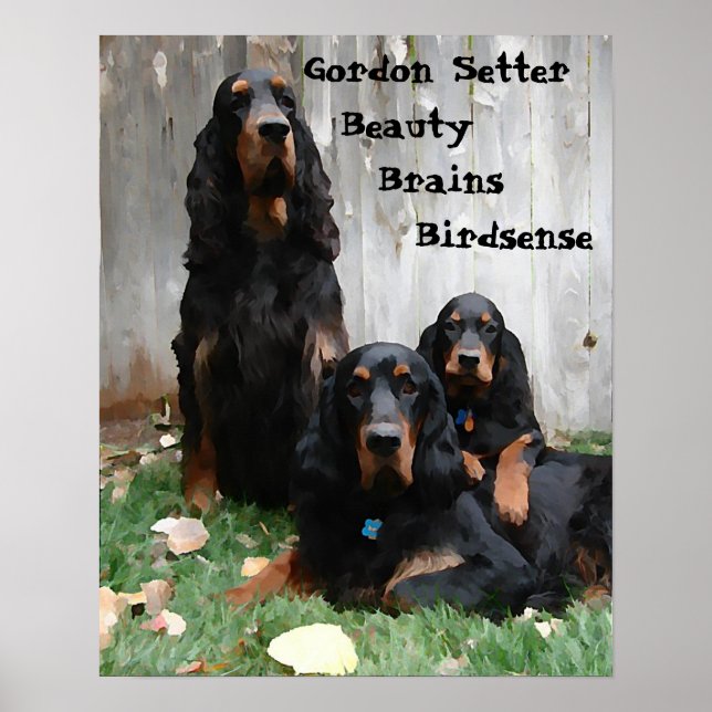 Gordon Setter Generation Painting Poster (Framsidan)