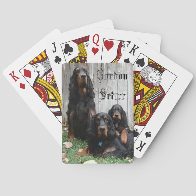 Gordon Setter Generationer Spelkort (Baksidan)