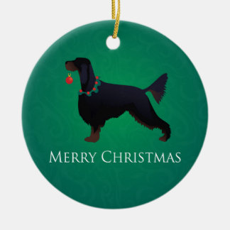 Gordon Setter God jul Design Julgransprydnad Keramik