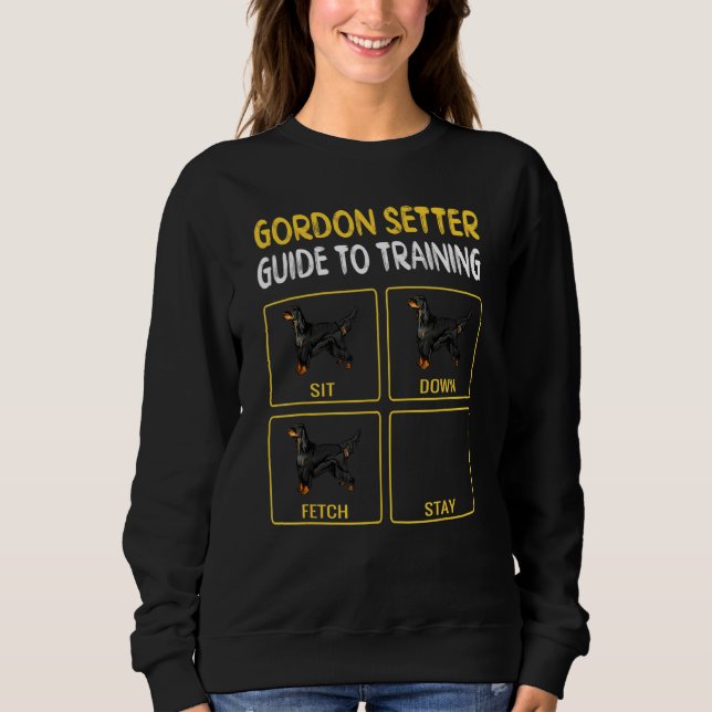 Gordon Setter Guide to Training Hund Obedience T Shirt (Framsida)