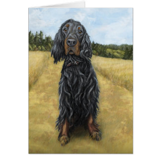 Gordon Setter Hälsningskort