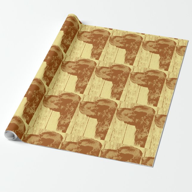 Gordon Setter Head Presentpapper (Utrullad)