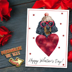 Gordon Setter Hund Älskare Alla hjärtans dag Prese Julkort