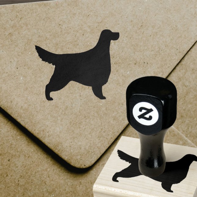 Gordon Setter Hund aveln Silhouette Rubber Frimärk Stämpel (Skapare uppladdad)