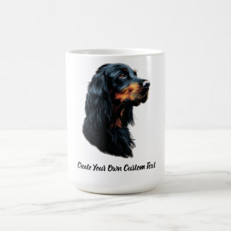 Gordon Setter Hund Skapa Din Egen Anpassad Text  Kaffemugg