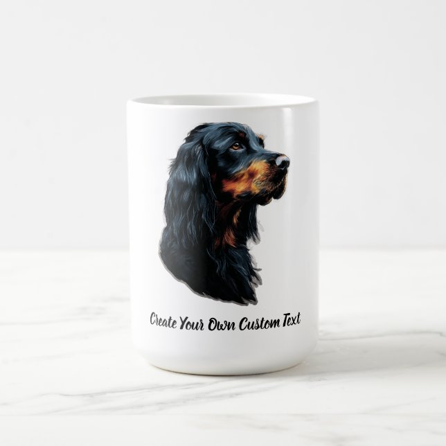 Gordon Setter Hund Skapa Din Egen Anpassad Text  Kaffemugg (Center)