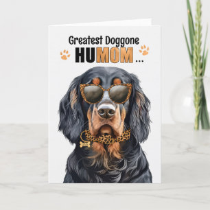 Gordon Setter Hund Underbarare HuMOM Mors dag Helgkort