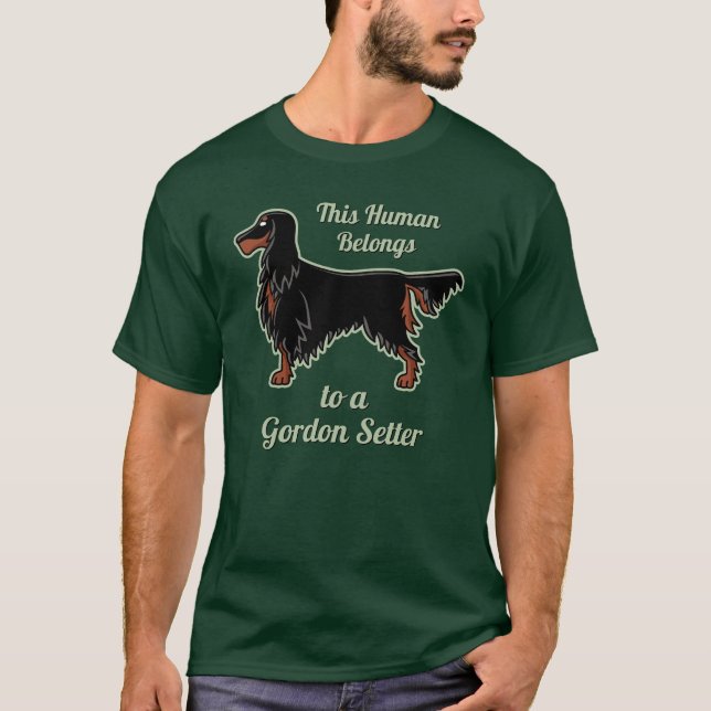 Gordon Setter Icon T-Shirt (Framsida)