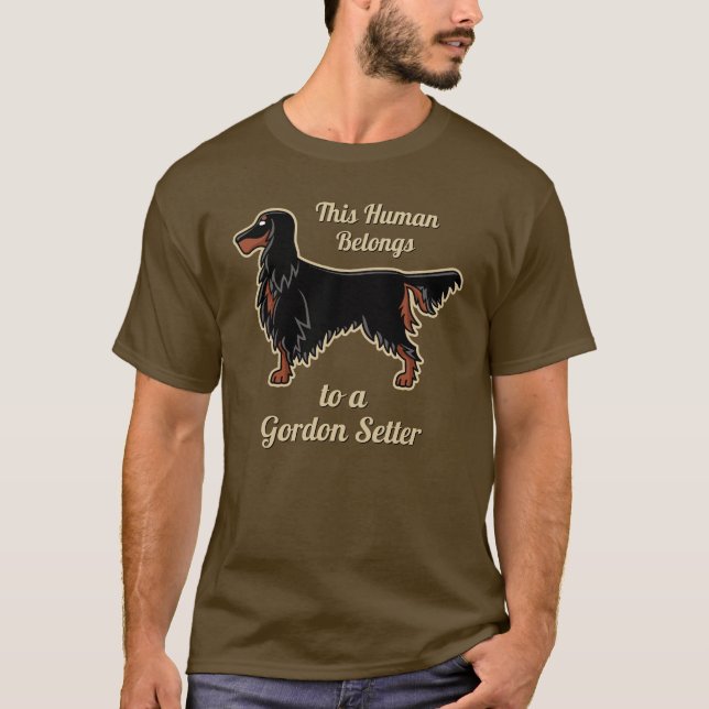 Gordon Setter Icon T-Shirt (Framsida)