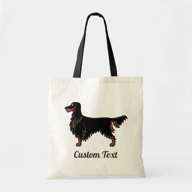 Gordon Setter Icon Tote Bag Tygkasse (Framsidan)