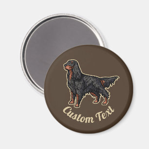 Gordon Setter Illustration Magnet