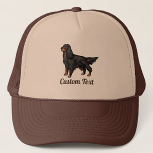 Gordon Setter Illustration Truckerkeps