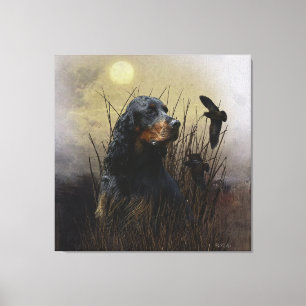 Gordon Setter, jaktsällskap Canvastryck