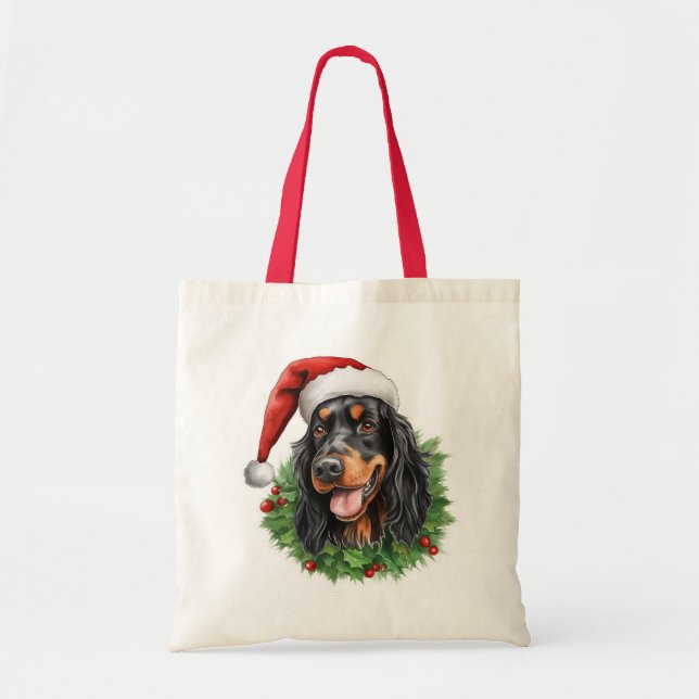 Gordon Setter-julfransen Tygkasse (Framsidan)