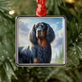 Gordon Setter Julgransprydnad Metall
