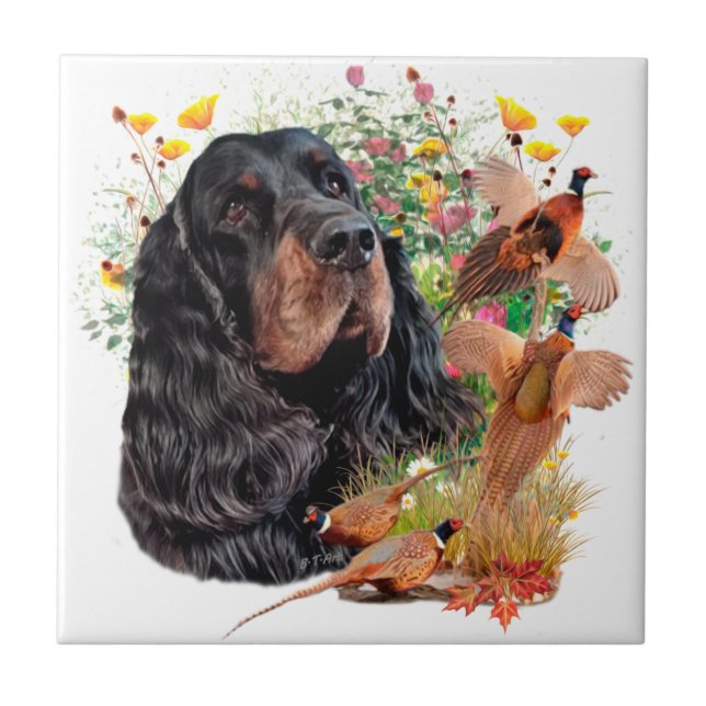 Gordon Setter  Kakelplatta (Framsidan)