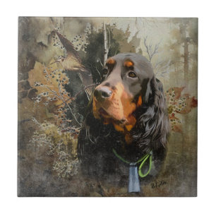 Gordon Setter Kakelplatta