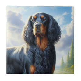 Gordon Setter Kakelplatta