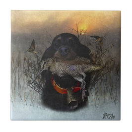 Gordon Setter Kakelplatta