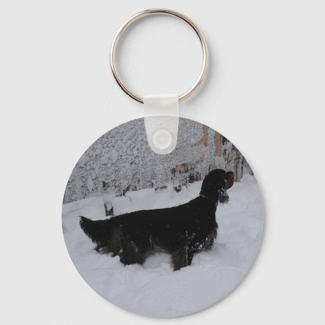 Gordon Setter Keychain Nyckelring (Framsida)