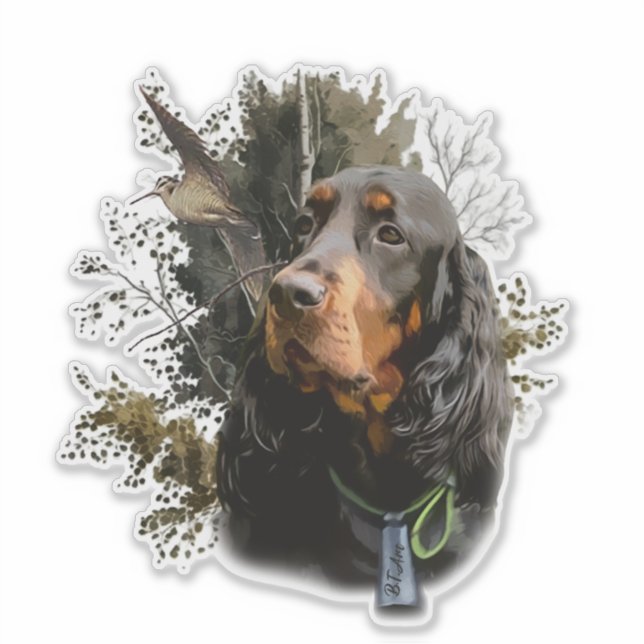Gordon Setter Klistermärken (Framsida)