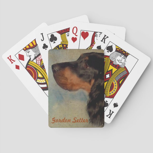 Gordon Setter-kort Casinokort (Baksidan)