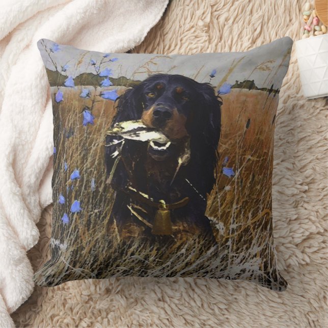 Gordon Setter Kudde (Filt)