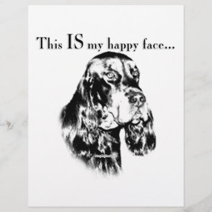 Gordon Setter Lycklig Ansikte