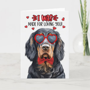 Gordon Setter Made for Loving You Valentine Helgkort
