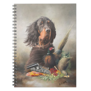 Gordon setter med fasaner, Art Anteckningsbok