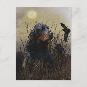 Gordon setter med fasaner, Art Helg Vykort