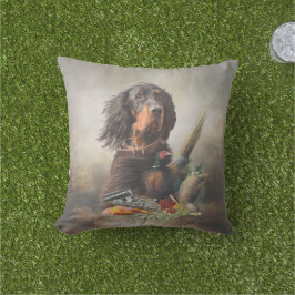 Gordon setter med fasaner, Art Kudde