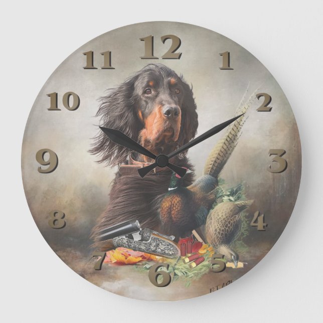Gordon setter med fasaner, Konst      Stor Klocka (Framsida)