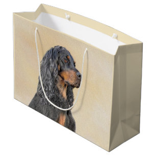 Gordon Setter Painting - Cute Original Hund Art