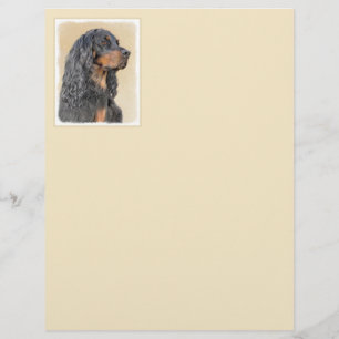 Gordon Setter Painting - Cute Original Hund Art