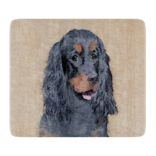 Gordon Setter Painting - Cute Original Hund Art