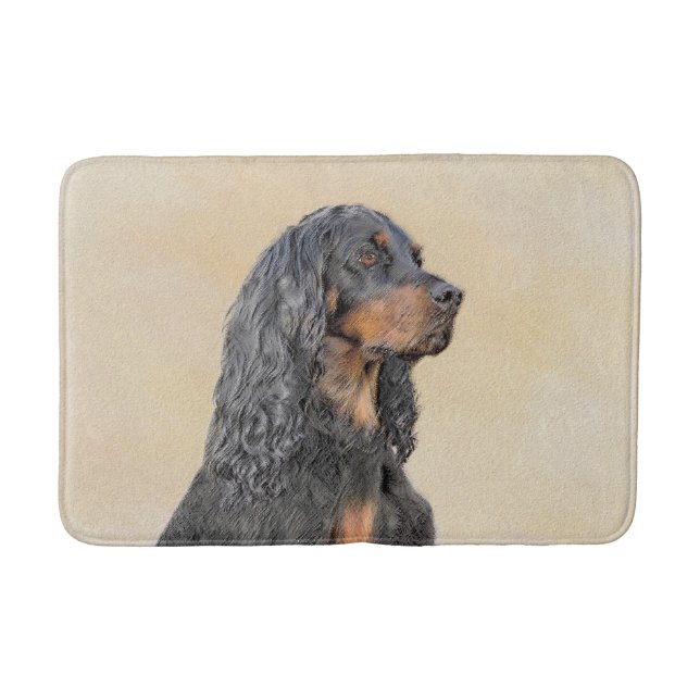 Gordon Setter Painting - Cute Original Hund Art Badrumsmatta (Framsidan)